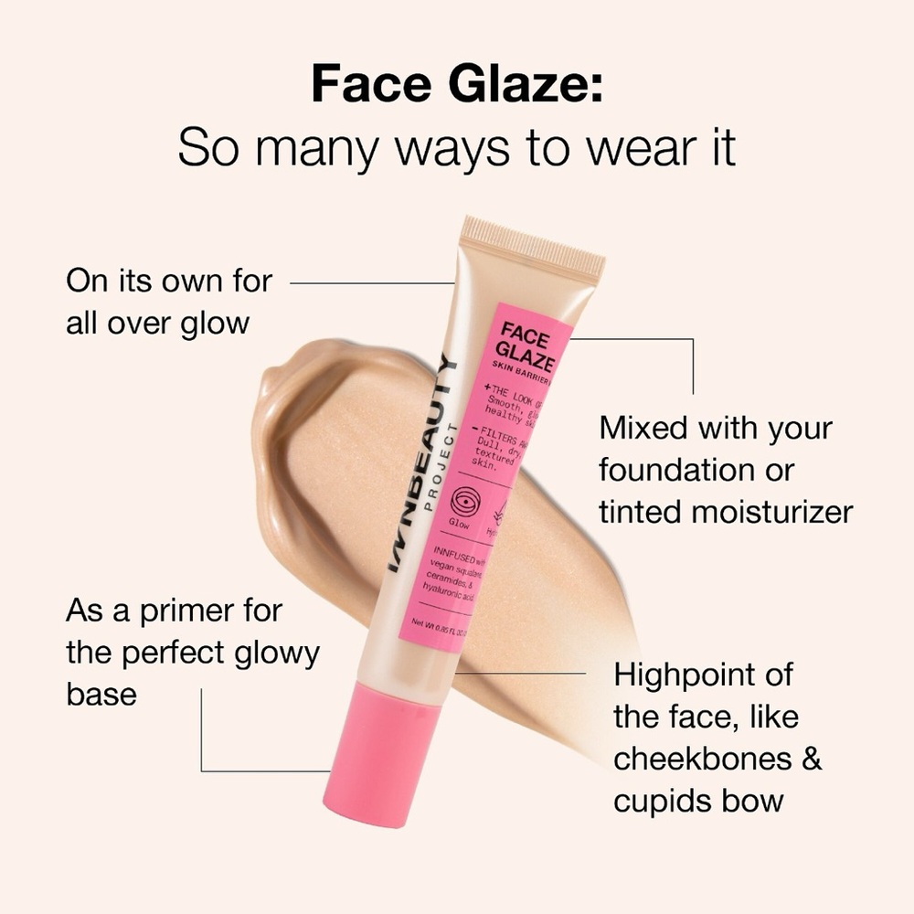 Innbeauty 3 Full Size Item Bundle -Face Glaze, Bronze Body Glow, Glaze Lip Oil - Picture 5 of 7